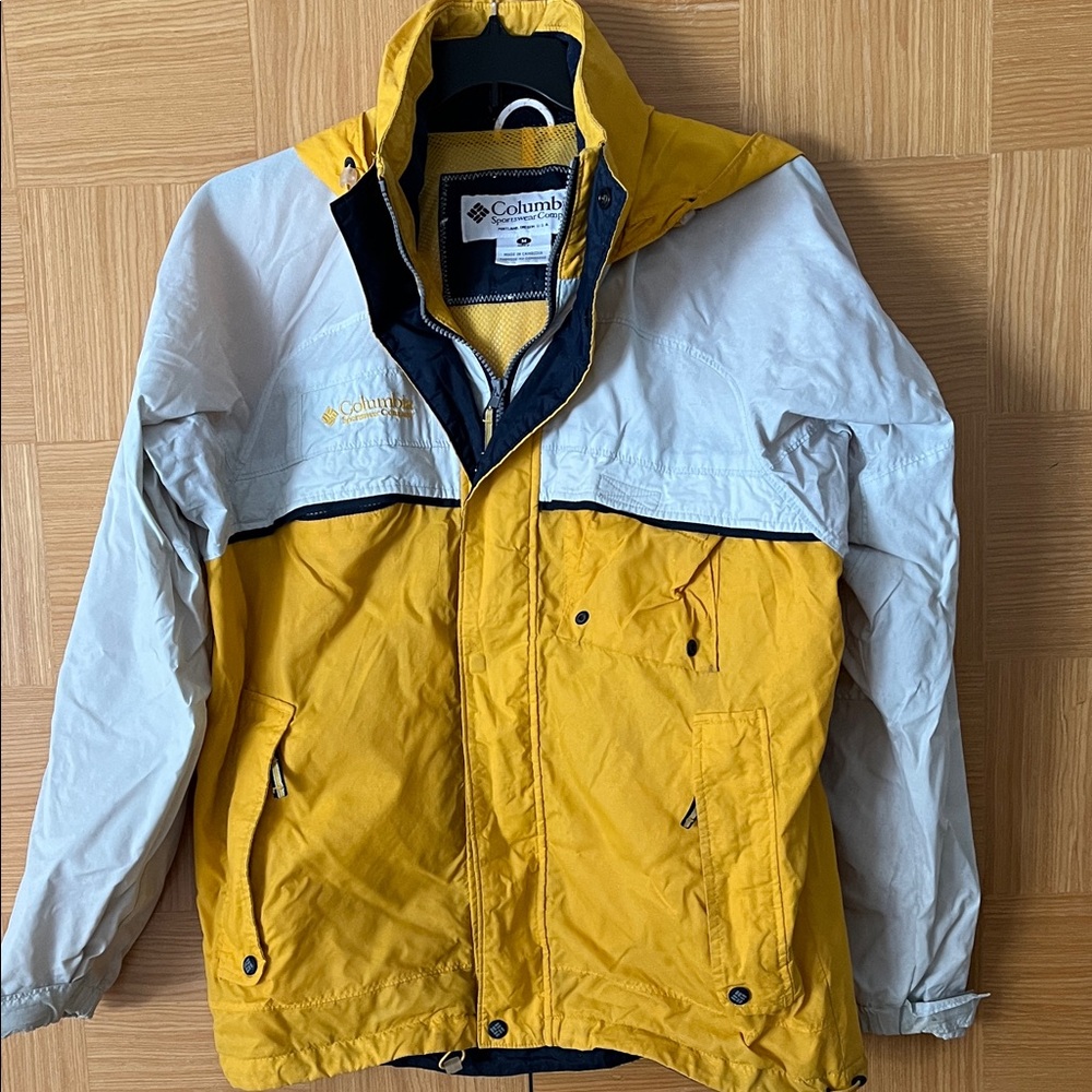 Columbia Two-Tone Yellow and White Jacket